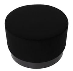 Miloo Home Pouffe Nuevo Nero 55X35Cm Sametová Tmavě Šedá