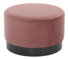 Miloo Home Pouffe Nuevo Nero 55X35Cm Velvet Powder Rose