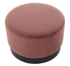 Miloo Home Pouffe Nuevo Nero 55X35Cm Velvet Powder Rose