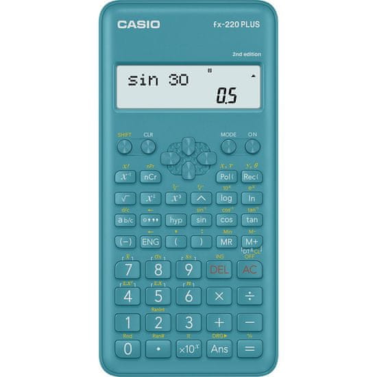 Casio Kalkulačka FX 220 PLUS 2E školní / 10 míst modrá