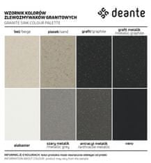 Deante DEANTE NEMEZJA BEN_A62M Dřezová baterie, bílá granit - Deante