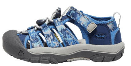 KEEN dětské sandály Newport H2 camo/bright cobalt 1026269/1026278 modrá 32/33