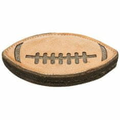 Trixie Rugby, hračka pro psy kůže/vlna, 20cm, přírodní guma