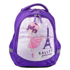 Target Studentský batoh , Fialový, Ballet princess, Eiffelova věž