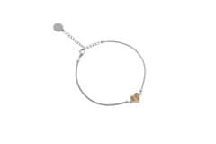 BeWooden Dámský náramek Lini Bracelet Heart stříbrná XS/S 14-18 cm