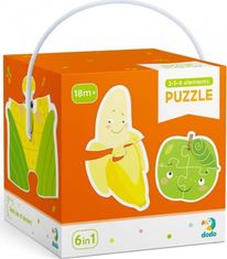 DoDo  Puzzle Ovoce a zelenina 6v1 (2,3,4 dílky)