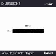 RED DRAGON Šipky Jonny Clayton Gold - 20g