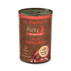 Fitmin Dog Purity Konzerva hovězí s játry 6x400 g