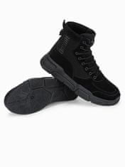 OMBRE Pánské sneakers boty T348 - černá - 40