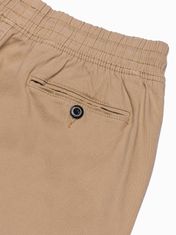 OMBRE Ombre Pánské jogger kalhoty P885 - camel - XL