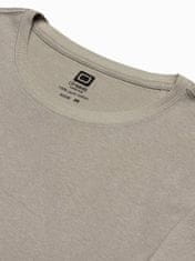 OMBRE Ombre Pánské tričko s potiskem S1387 - popelavá - XXL