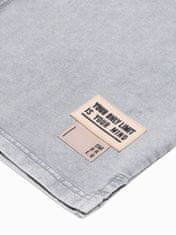 OMBRE Ombre Pánské tričko bez potisku S1379 - šedá - L