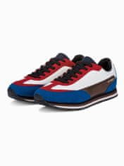 OMBRE Pánské sneakers boty T349 - červená - 41