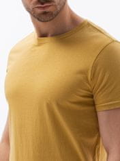 OMBRE Ombre Pánské tričko bez potisku S1370 - žlutá - L