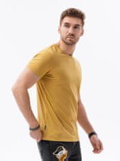 OMBRE Ombre Pánské tričko bez potisku S1370 - žlutá - M