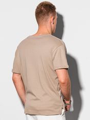 OMBRE Ombre Pánské tričko bez potisku S1386 - popelavá - L