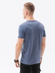 OMBRE Pánské tričko bez potisku S1369 - nebesky modrá - XXL