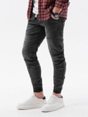 OMBRE Pánské riflové jogger kalhoty P551 - černá - M