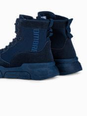 OMBRE Pánské sneakers boty T348 - námořnická modrá - 40