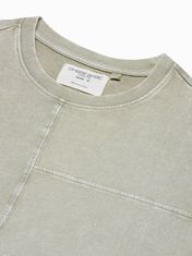 OMBRE Ombre Pánské tričko bez potisku S1379 - olivová - S