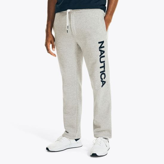 Nautica NAUTICA pánské tepláky LOGO FLEECE SWEATPANT šedé