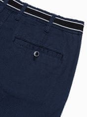OMBRE Pánské chino kalhoty P156 - námořnická modrá - L