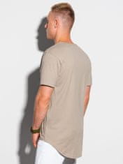 OMBRE Ombre Pánské tričko bez potisku S1384 - popelavá - L
