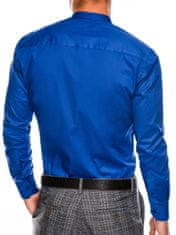 OMBRE Ombre Pánská elegantní košile s dlouhým rukávem K307 - nebesky modrá - XXL