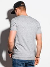 OMBRE Pánské tričko bez potisku S1369 - šedá - S