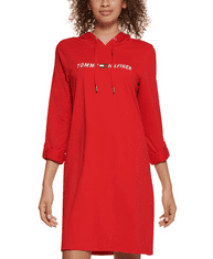 Tommy Hilfiger Dámské šaty červené Logo S