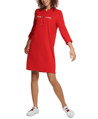 Tommy Hilfiger Dámské šaty červené Logo S