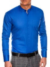 OMBRE Ombre Pánská elegantní košile s dlouhým rukávem K586 - nebesky modrá - S