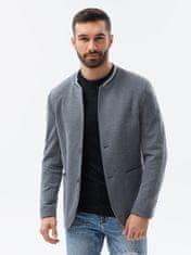 OMBRE Ombre Pánské casual sako M84 - šedá - XXL