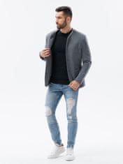 OMBRE Ombre Pánské casual sako M84 - šedá - XXL