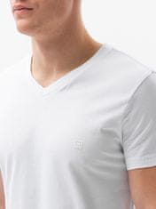 OMBRE Pánské tričko bez potisku S1183 - bílá - M