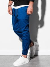 OMBRE Pánské jogger kalhoty P885 - nebesky modrá - S