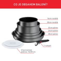 Tefal Sada nádobí 8 ks Ingenio Daily Chef ON L7619202