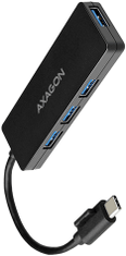 AXAGON HUE-G1C, 4x USB 3.2 Gen 1 SLIM hub, kabel Type-C 14cm napevno