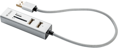 Yenkee YHC 101SR USB COMBO HUB+čtečka