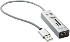 Yenkee YHC 101SR USB COMBO HUB+čtečka