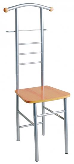 Mørtens Furniture Němý sluha Dina, 119 cm, stříbrná