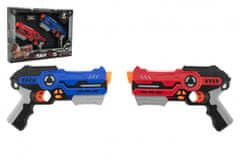 Wiky Pistole 2ks laser game plast 25cm na baterie se zvukem a se světlem