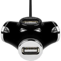 AXAGON - HUE-X3 externí 4x USB2.0 TRINITY hub černý