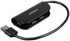 AXAGON externí 4x USB2.0 READY BLACK hub