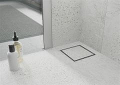 Mexen Flat podlahová vpusť čtverec 12x12 cm chrom (1010012)