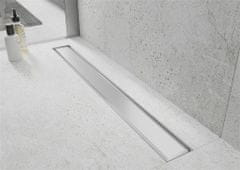 Mexen Flat 360 ° mgw podlahový žlab 70 cm otočný bílé sklo (1027070-40)
