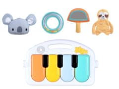 Lean-toys Vzdělávací Podložka Koala Pianinko Melodie Přívěsky