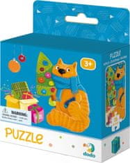 DoDo  Puzzle Kitty o Vánocích 16 dílků