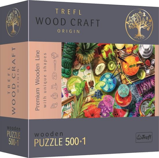 Trefl TREFL Wood Craft Origin puzzle Barevné koktejly 501 dílků