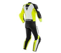 Dainese kombinéza MISTEL 2PCS LEATHER SUIT WHITE/FLUO-YELLOW/BLACK - vel. 58